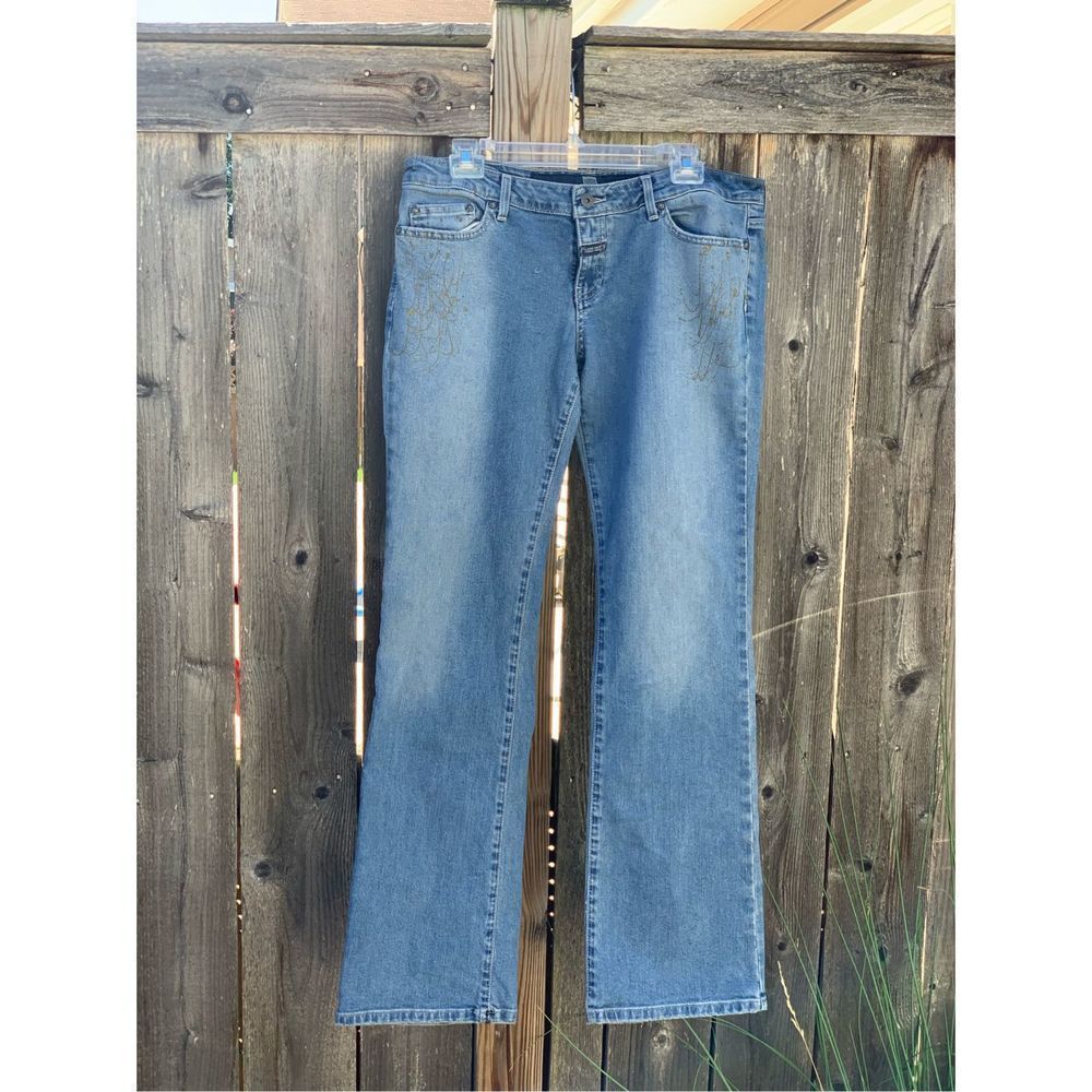 Vintage Le Jean De Marithe Francois Girbaud splatter paint boot cut denim jeans